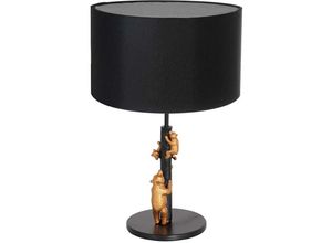 8712746152562 - - Tischleuchte Designlampe Wohnzimmerleuchte Schlafzimmerlampe Gold Bären-Deko