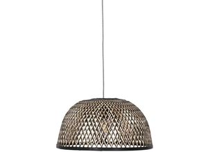 8712746166286 - Pendelleuchte Maze in Natur-dunkel und Schwarz E27 - Natur-dunkel - Anne Light And Home