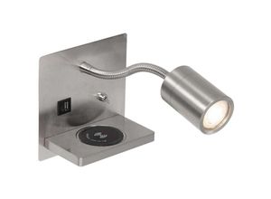 8712746170443 - Led Wandleuchte Upround in Stahl-verzinkt 4W 355lm GU10 - grey - Mexlite