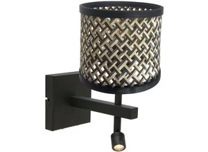 8712746172003 - - Wandlampe Stang - Schwarz - 3701ZW - Naturel & Schwarz