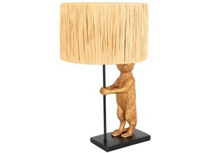 8712746172119 - Anne Light And Home - Tischlampe Animaux - Schwarz - 3712ZW - Naturel & Schwarz