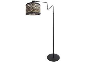 8712746172287 - anne light and home Stehleuchte Linstrøm in Schwarz und Natur E27 - black