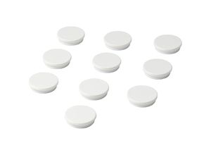 8712752029476 - Vivol - Whiteboard-Magnete - 30 mm - Weiß - Set - 10 Stück - Weiß