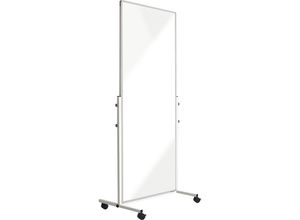 8712752109468 - Mobile Trennwand aus Acrylglas mit 4 Lenkrollen inkl Feststellern HxBxT 1900 x 850 x 500 mm kaiserkraft