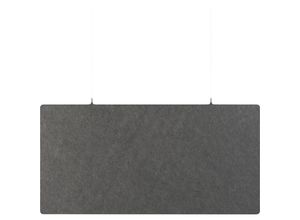 8712752111072 - eurokraft basic Akustik-Deckenplatte PET-Filz HxB 600 x 1200 mm rechteckige Form dunkelgrau ab 10 Stk