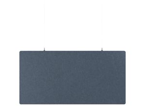 8712752117319 - Akustik-Deckenplatte PET-Filz HxB 600 x 1200 mm rechteckige Form blau ab 10 Stk eurokraft basic