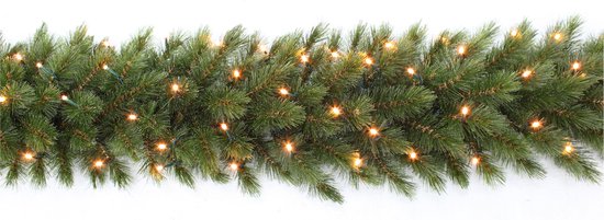 8712799298446 - Forest Frosted Girlande mit LED-Beleuchtung - L270 cm - Grün