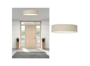 8712836964860 - Smartwares - Zeitlose runde Deckenleuchte mit Stoffschirm aus Leinen ø 40cm - ceiling dream