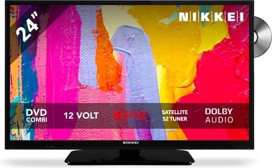 8712837874014 - NIKKEI NLD24MSMART - 24 Zoll - 12V 230V - Wohnmobil Wohnwagen Boot - HD ready - Triple Tuner - Smart Apps - DVD