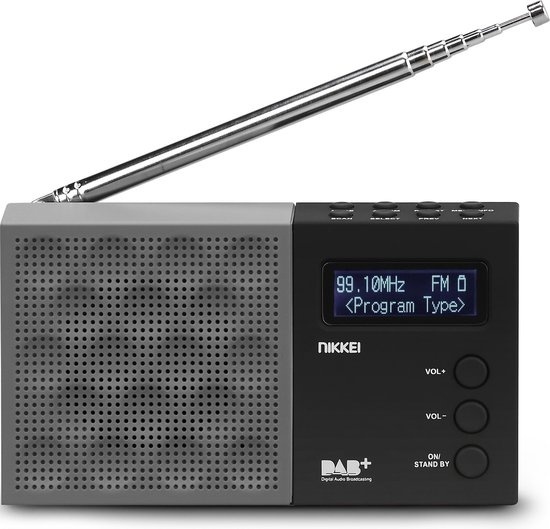 8712837875271 - NDB30BK Tragbares DAB+ Radio - Weckerradio - Kabellos - Schwarz Grau