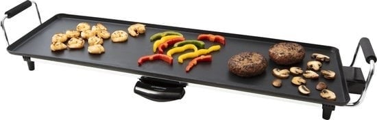 8712876104394 - TP700 - Teppanyaki-Grill - Tischgrill - Glatte Grillfläche 70 x 23 cm - Antihaftbeschichtung - 1800 Watt - Backblech - Schwarz RVS