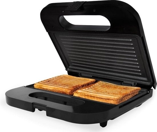 8712876500271 - TGS2001S - Toasti-Eisen - Grillgerät - Antihaftbeschichtung - Sandwichmaker - 750 Watt - 225 x 13 cm - Schwarz RVS