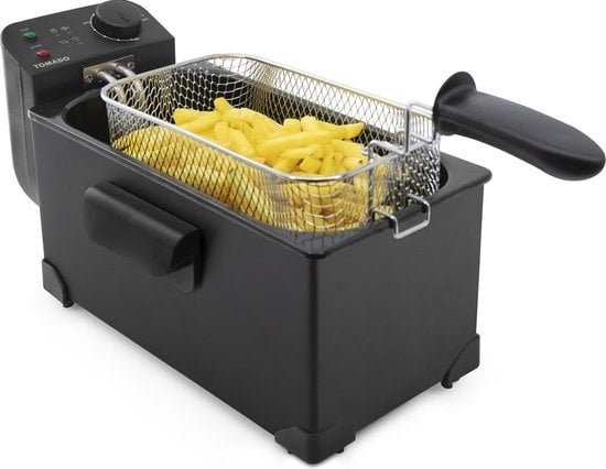 8712876500813 - TDF3001B - Fritteuse - 3 Liter Fassungsvermögen - 2200 Watt - Kaltzone - Schwarz