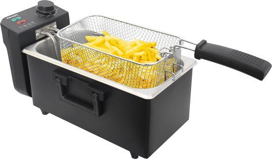 8712876502169 - TDF3000B - Fritteuse - 3 Liter Fassungsvermögen - Kaltzonenfritteuse - 2000 Watt - Schwarz