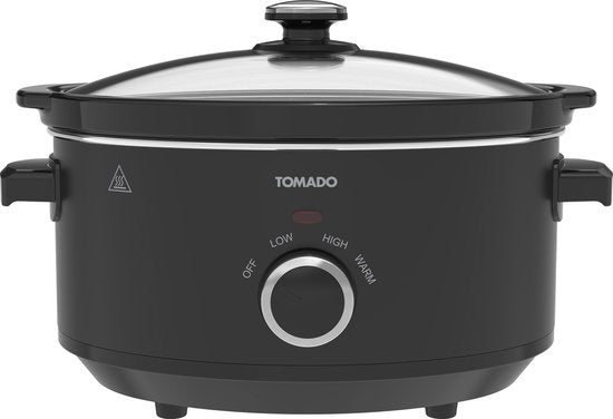 8712876502183 - TSC3501B - Slowcooker - 35 Liter - Keramikeinsatz - 3 Temperatureinstellungen - PFAS-frei - Schwarz