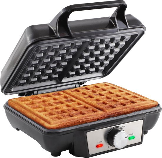 8712876502244 - TWM2301S - Waffeleisen - Waffelautomat - 2 Waffeln - 23 x 17 cm - PFAS frei - Edelstahl