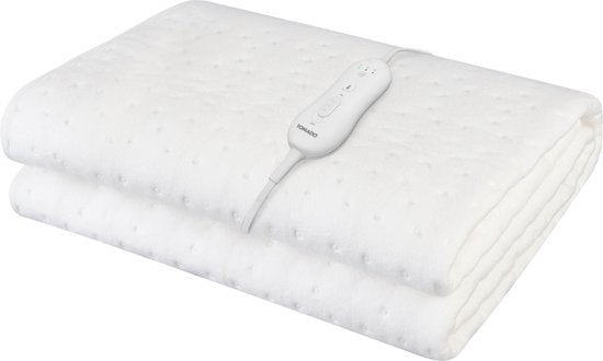 8712876502275 - TEB1505W - Heizdecke 1 Person - Elektrische Unterbettdecke - Extra schnelle Heizung - 150 x 80 cm