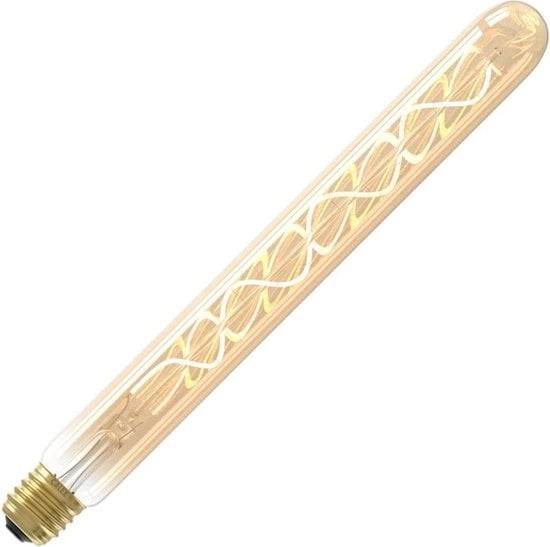 8712879152330 - Calex LED-Spiralfaden-Röhrenlampe - E27 - T32 Lichtquelle Gold - 38W - Dimmbar