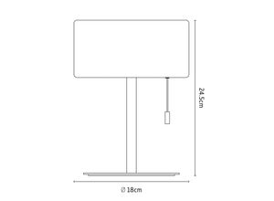 8712879162018 - LED-Akku-Tischleuchte IP44 Zugschalter