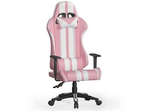 8712962406531 - Bigzzia - Gaming Stuhl Ergonomisch Computerstuhl - Gamer Stühle mit Lendenkissen + Kopfstütze Höhenverstellbar Gaming Chair Bürostuhl für Erwachsene