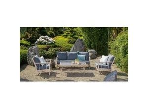 8713002802542 - LOMBOK Bambus Optik Alu Lounge Gartenmöbel Set Sitzgruppe