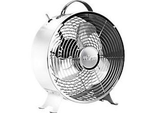 8713016059673 - - Retro Ventilator in Weiß 2 Leistungsstufen 1800 U min ø 25 cm mit Tragegriff