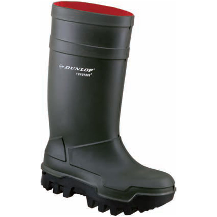 8713197038511 - Sicherheitswinterstiefel Purofort Thermo+ Full Safety Größe 39 40 – 6 dunkelgrün schwarz S5 ci src en iso 20345 geschäumtes Polyurethan - Dunlop