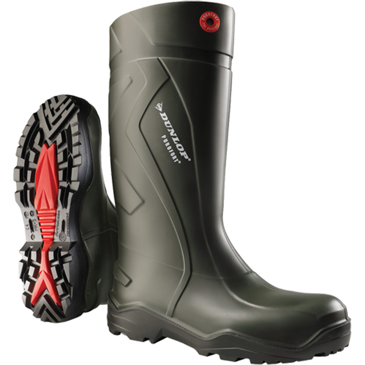 8713197038627 - Sicherheitsgummistiefel Purofort+ full safety S5 src Gr 39 grün - Dunlop