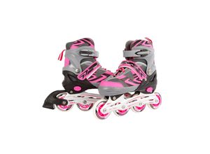 8713219340929 - Kids Globe Street Rider Inlineskates Inliner rosa grau verstellbar Größe 37-40