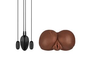 8713221820365 - - BAL ASS REALISTISCHER MASTURBATOR MIT BRAUNEM VIBRATOR