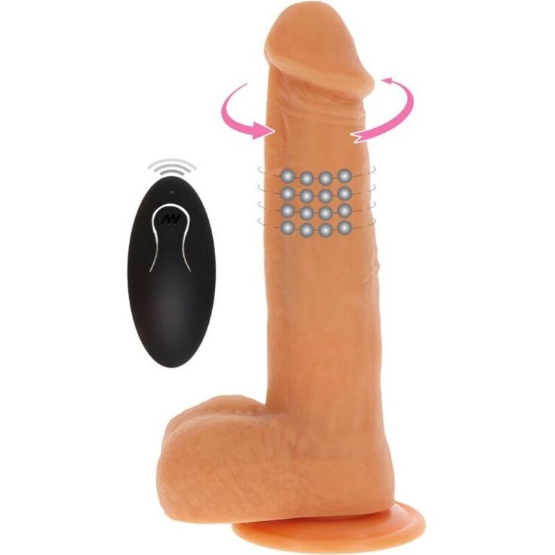 8713221827982 - - ROTIERENDE PERLEN DIE DILDO-HAUT VIBRIEREN