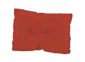 8713229126650 - - Paletten-Rückenkissen Basic rot 50% Baumwolle   50% Polyester