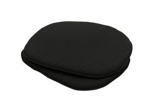 8713229760960 - - Sitzkissen Panama 2 Stk 39x36 cm Schwarz Schwarz