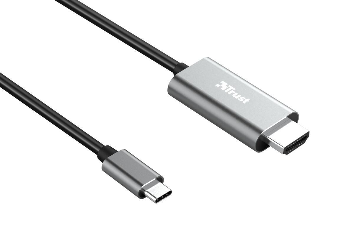 8713439233322 - Calyx - Adapterkabel - 24 pin USB-C männlich zu HDMI männlich - 18 m - abgeschirmt - 4K Unterstützung 1080p-Unterstützung