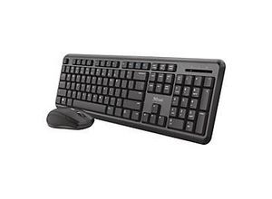 8713439239454 - ODY Silent Wireless Deskset Kabellos Tastatur Maus-Set Deutsch QWERTZ Schwarz