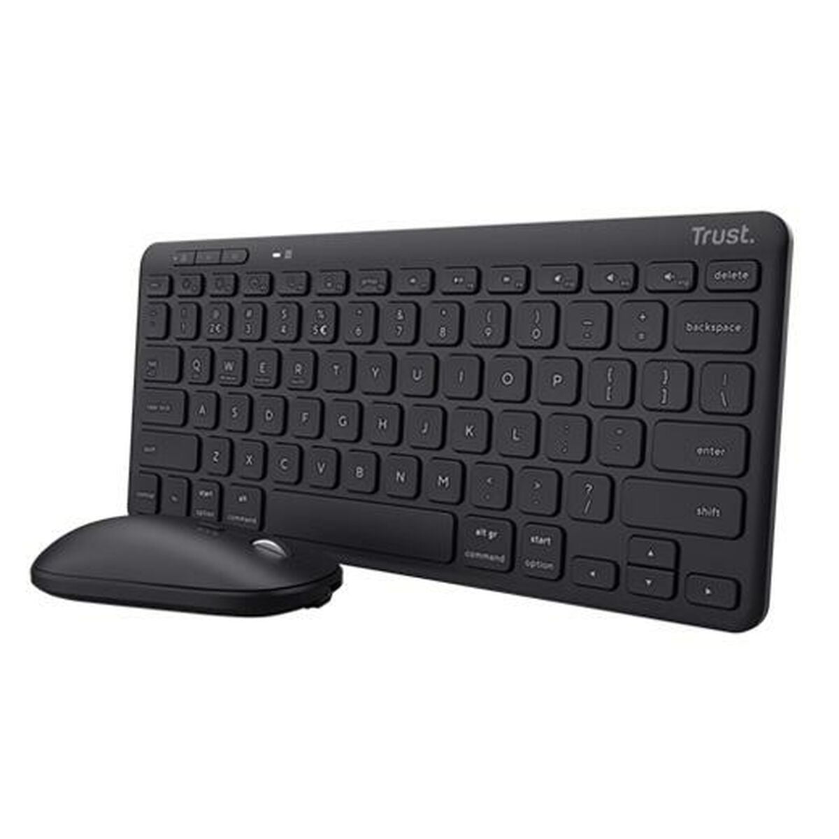 8713439250619 - Tastatur mit Maus 25061 Schwarz Qwerty Spanisch QWERTY