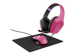 8713439251791 - GXT 790P 3-in-1 Gaming-Maus & Headset-Set USB Optisch Pink Beleuchtet