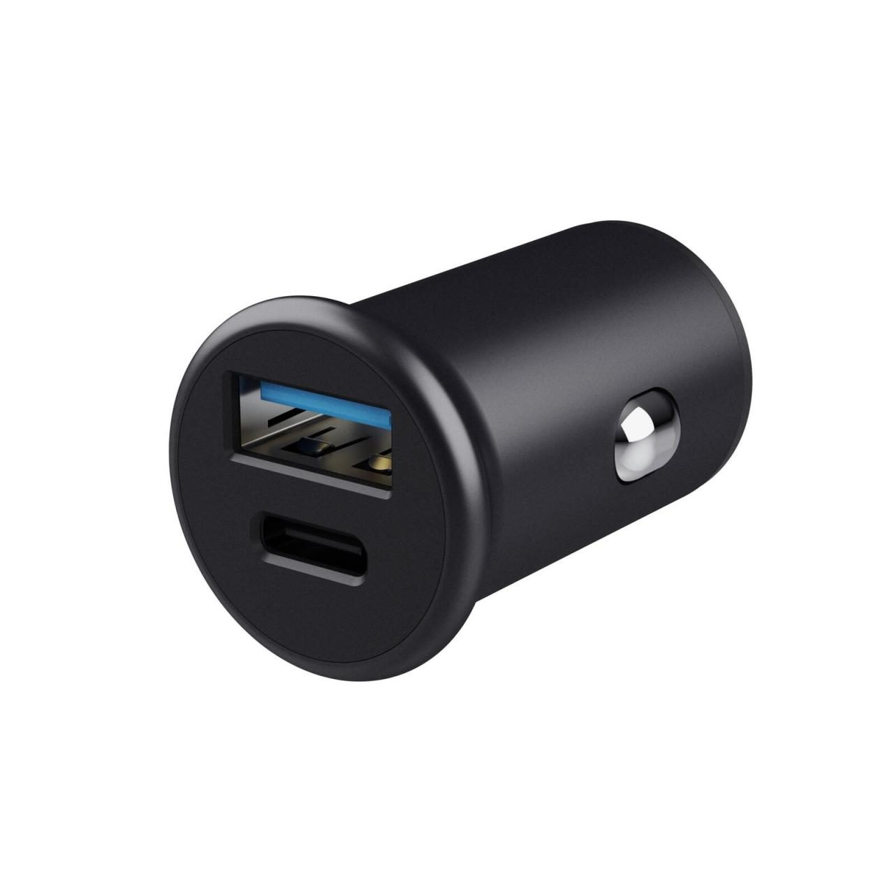 8713439251975 - 0 Maxo Schnelles 38-W-Ladegerät fürs Auto mit USB-C und USB-A