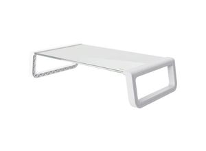 8713439253511 - Monta - Tempered glass monitor stand - White - Bildschirm