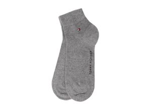 8713537989930 - Übergröße  Tommy Hilfiger Sportliche Sneakersocken im Doppelpack in Grau