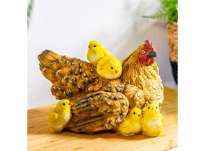 8713619363092 - Huhn Gerda mit Küken 17cm