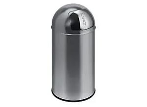 8713631022182 - Vepa Bins EKO Push Push-Mülleimer 40 L Silber Metall