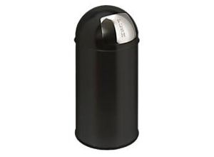 8713631022960 - Vepa Bins Push-Mülleimer 40 L Schwarz Edelstahl 0