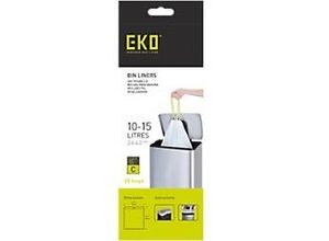 8713631190522 - EKO Müllsäcke 15 L Weiß PE (Polyethylen) 6 Rollen à 20 Stück