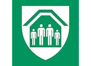 8713739322450 - Djois Warnschild Schutzraum Klebstoff einschraubbar PP (Polypropylen) 20 (B) x 014 (H) cm 3 Stück