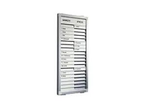 8713797032636 - PROFESSIONAL Anwesenheitstafel 26 (B) x 31 (H) cm Aluminium Kunststoff Silber