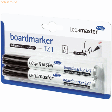 8713797036504 - 10 x Boardmarker TZ 1 nachfüllbar 15-3mm schwarz VE=2 Stüc