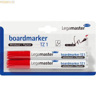 8713797036511 - 10 x Boardmarker TZ 1 2 Stück rot