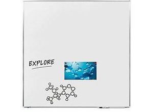 8713797042314 - Premium Plus Whiteboard Wandmontiert Magnetisch Emaille Einseitig 120 (B) x 120 (H) cm