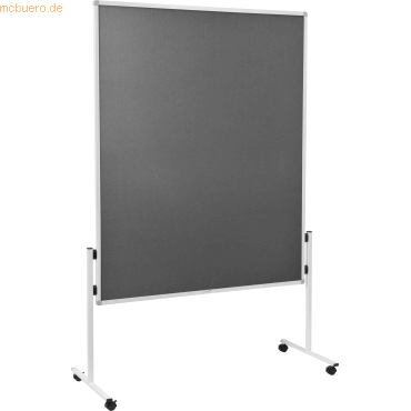 8713797090827 - Moderationstafel Eco 7-206000 120x150cm Filz + Filz (beidseitig) pinnbar grau + grau 8713797090827 Legamaster